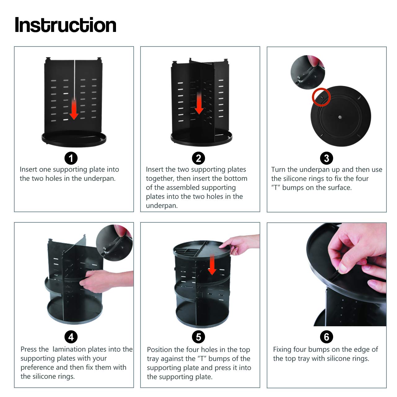 360 Rotating Makeup Organizer 5